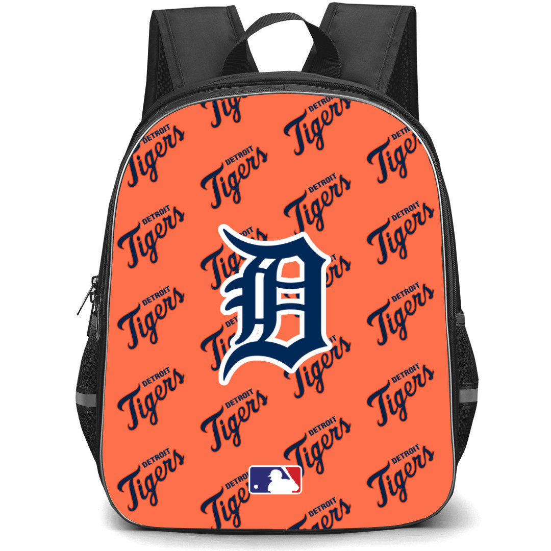 MLB Detroit Tigers Backpack StudentPack - Detroit Tigers Medley Monogram Wordmark