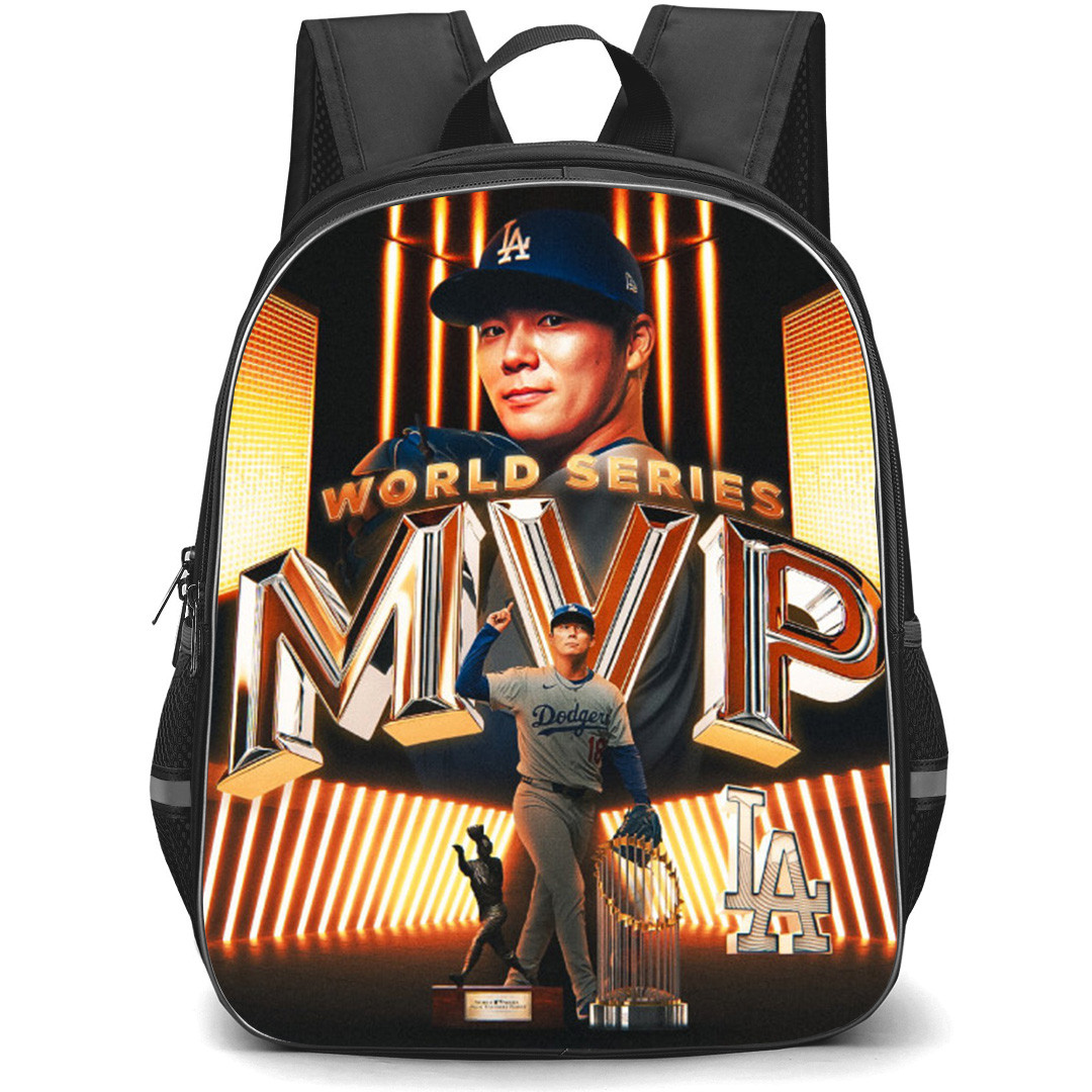 Yamamoto Yoshinobu Backpack School Bag StudentPack - World Series MVP Poster