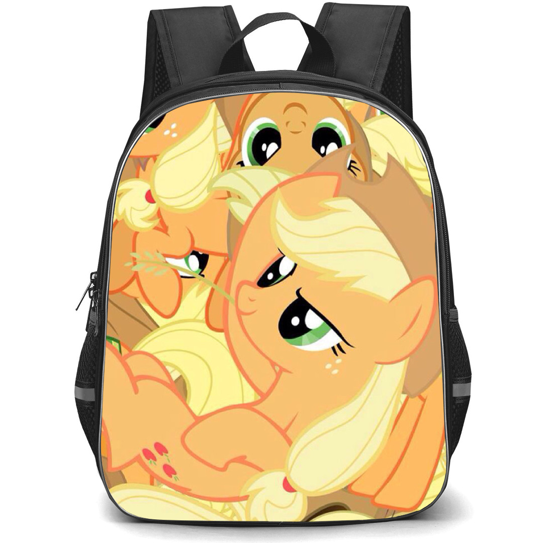 My Little Pony Applejack Backpack School Bag StudentPack - Applejack Silly Portrait Collage Poster