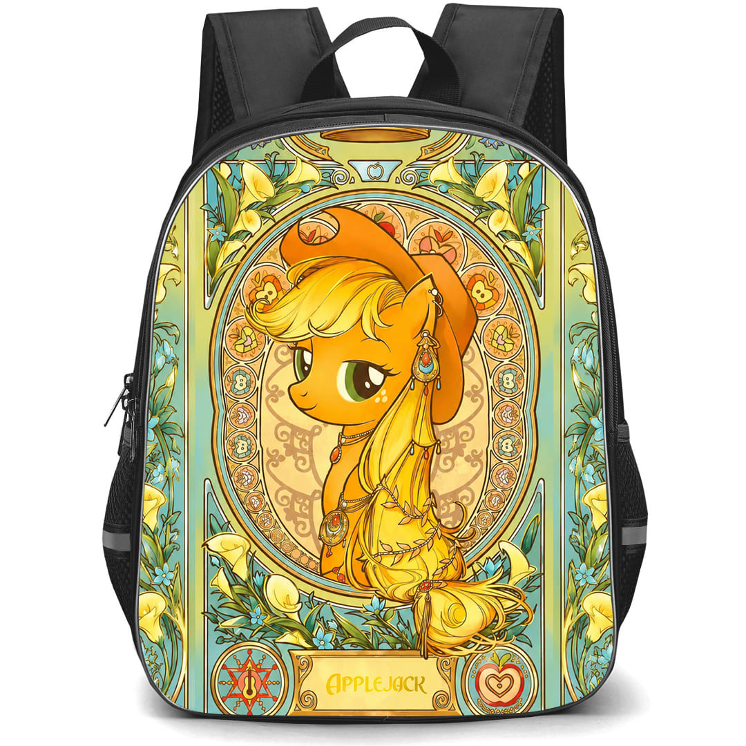 My Little Pony Applejack Backpack School Bag StudentPack - Applejack Trading Card Poster