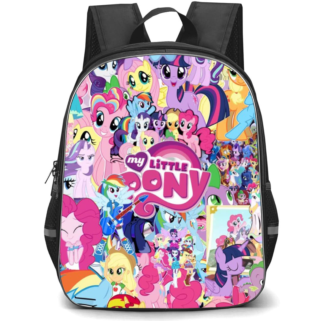 My Little Pony Backpack School Bag StudentPack - My Little Pony Characters Different Moods Portrait Collage Series Poster