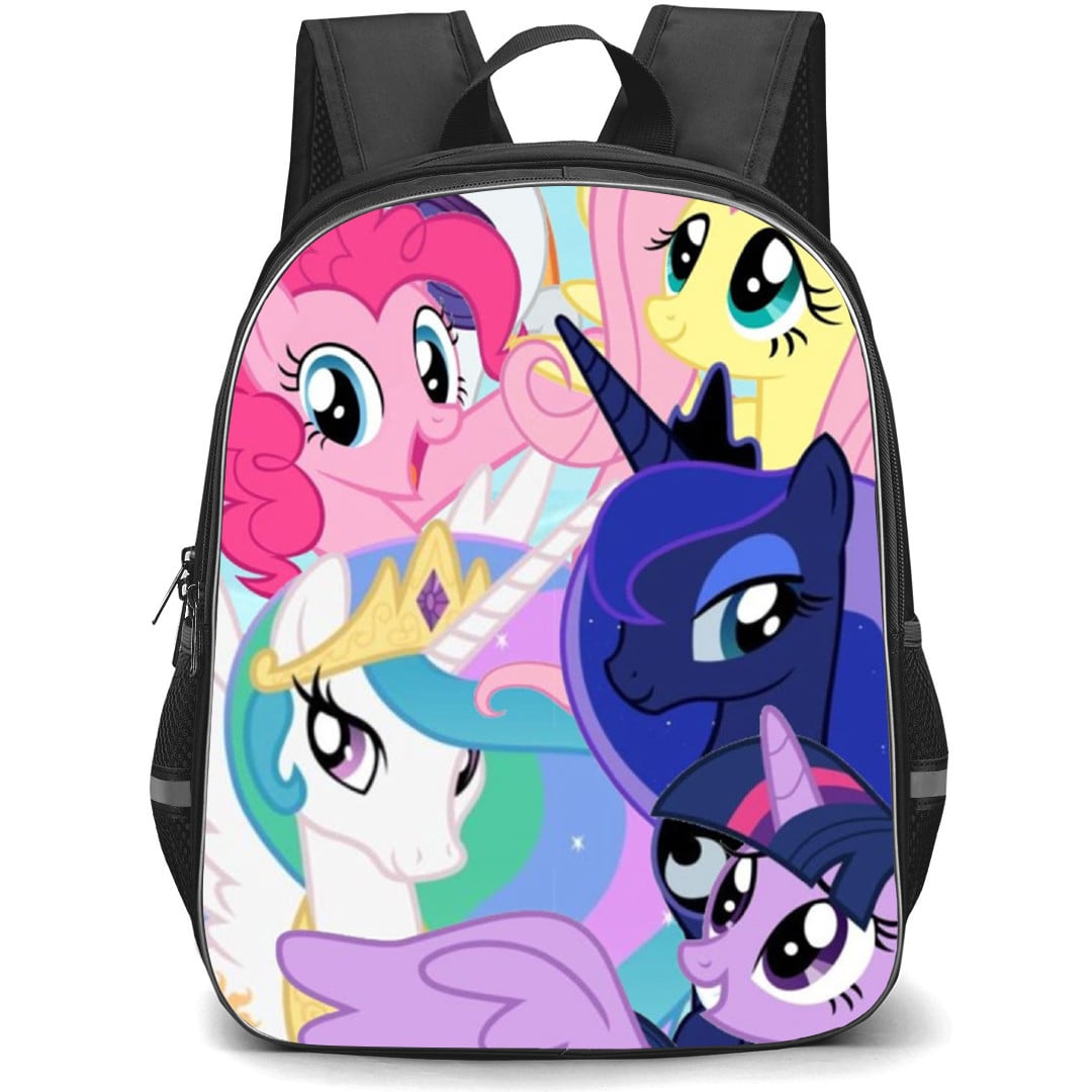 My Little Pony Backpack School Bag StudentPack - My Little Pony Characters Smiling Happy Poster