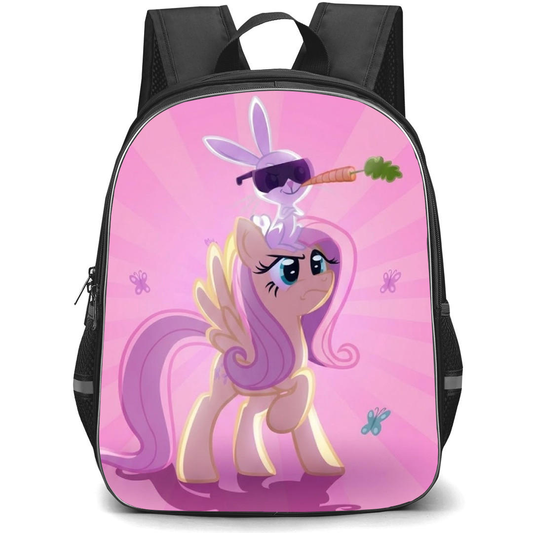 My Little Pony Fluttershy Backpack School Bag StudentPack - Fluttershy Annoyed Portrait Pink Poster