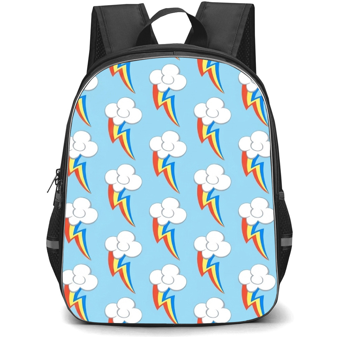 My Little Pony Rainbow Dash Backpack School Bag StudentPack - Rainbow Dash Cutie Mark Pattern