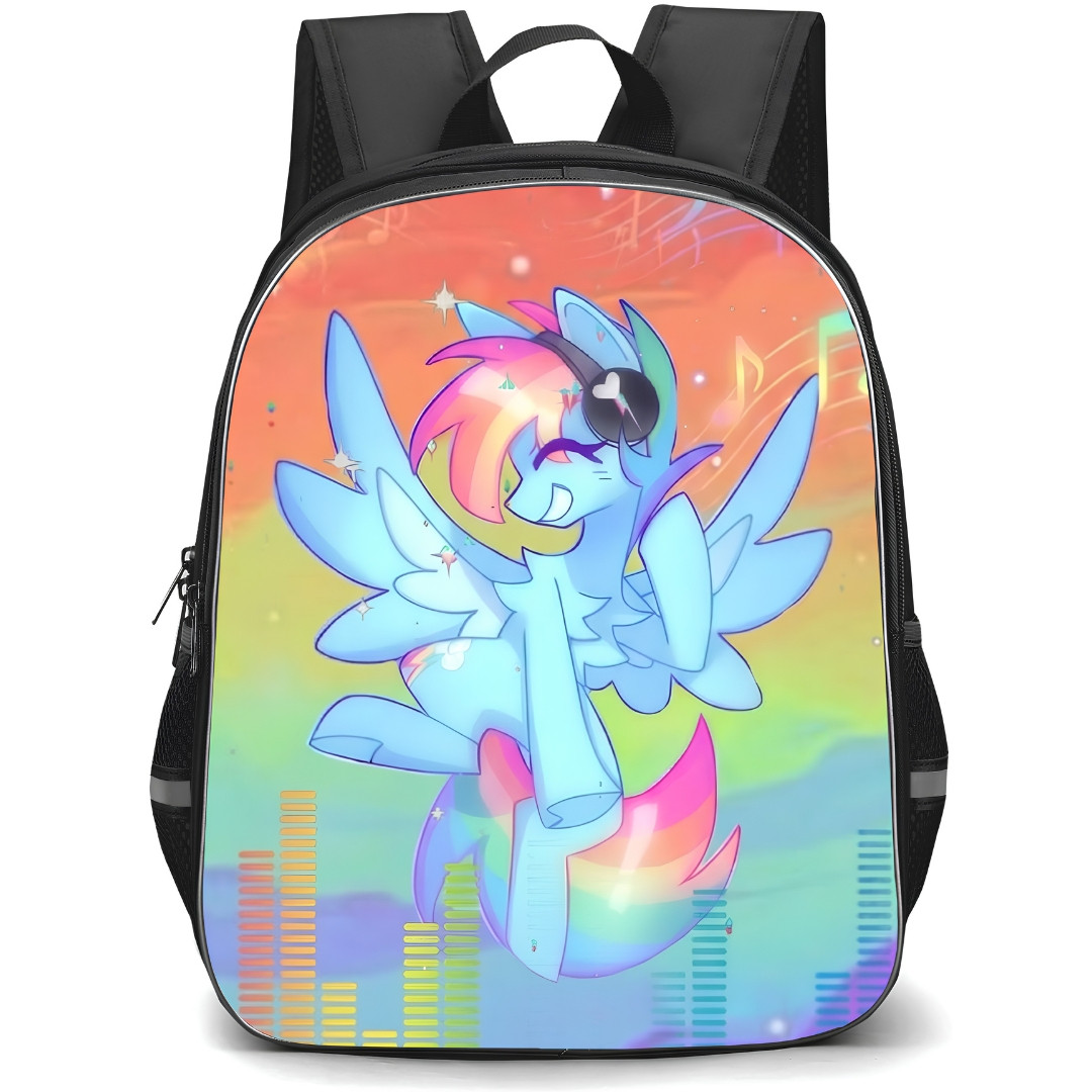 My Little Pony Rainbow Dash Backpack School Bag StudentPack - Rainbow Dash Music Portrait Poster