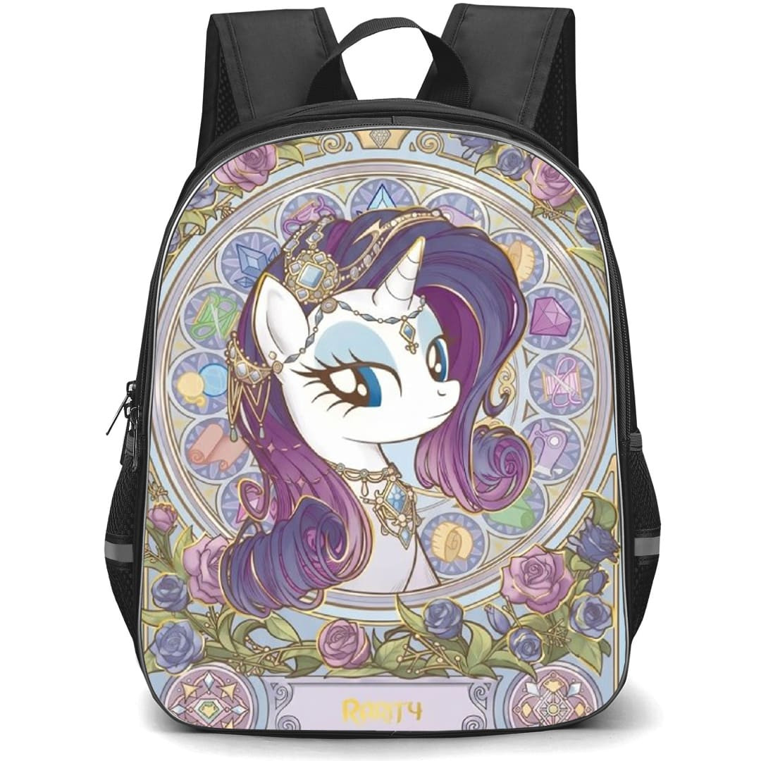 My Little Pony Rarity Backpack School Bag StudentPack - Rarity Trading Card Poster