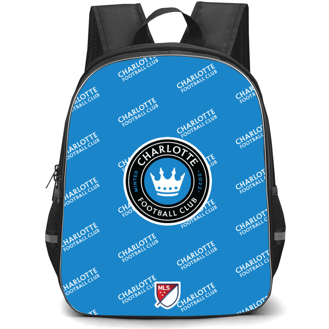 MLS Charlotte FC Backpack StudentPack - Charlotte Football Club Medley Monogram Wordmark
