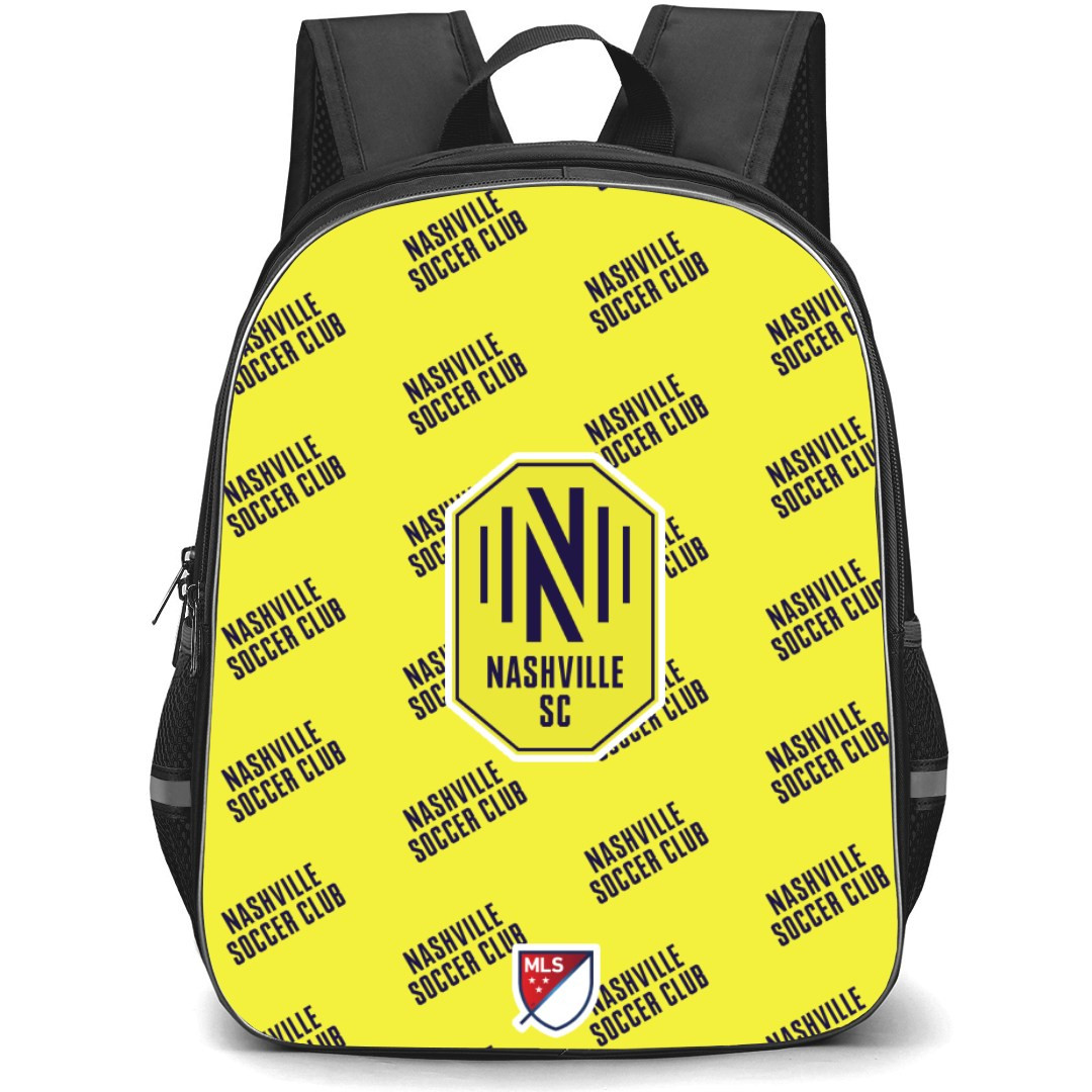 MLS Nashville SC Backpack StudentPack - Nashville Soccer Club Medley Monogram Wordmark