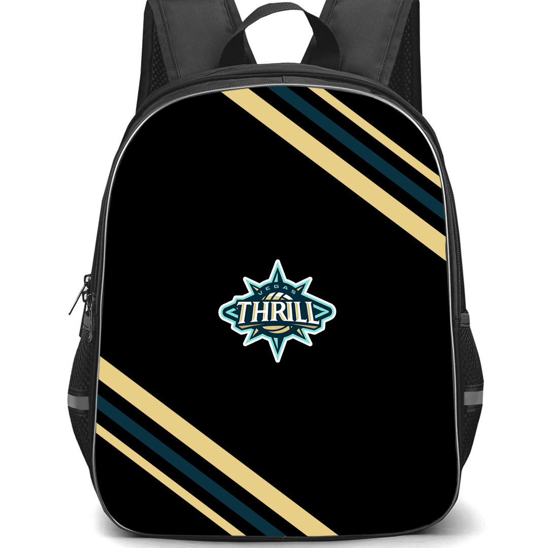 Vegas Thrill Backpack School Bag StudentPack - Vegas Thrill Large Logo With Stripe