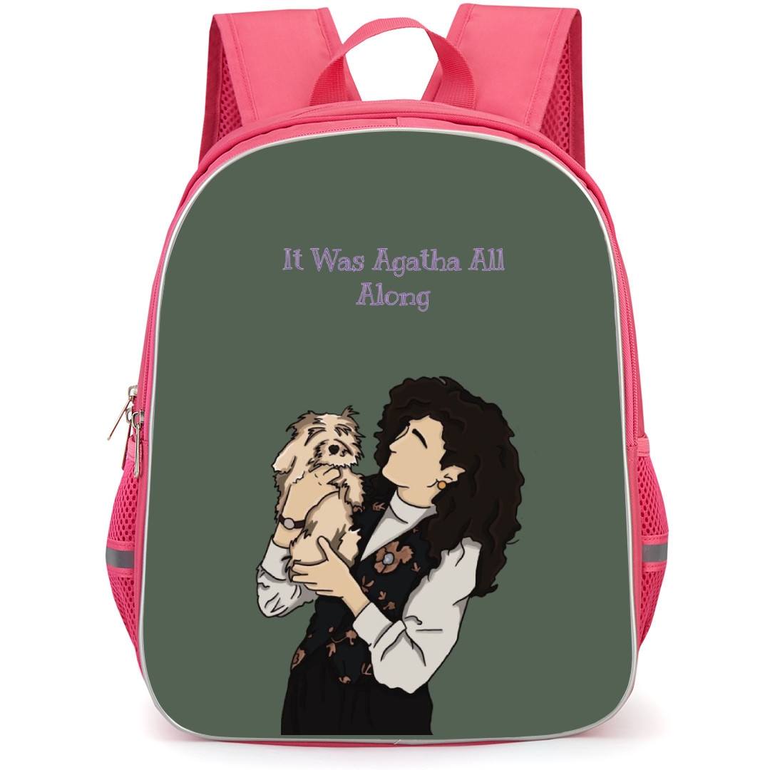 Agatha All Along Backpack StudentPack - Portrait Hold Dog Vector Art