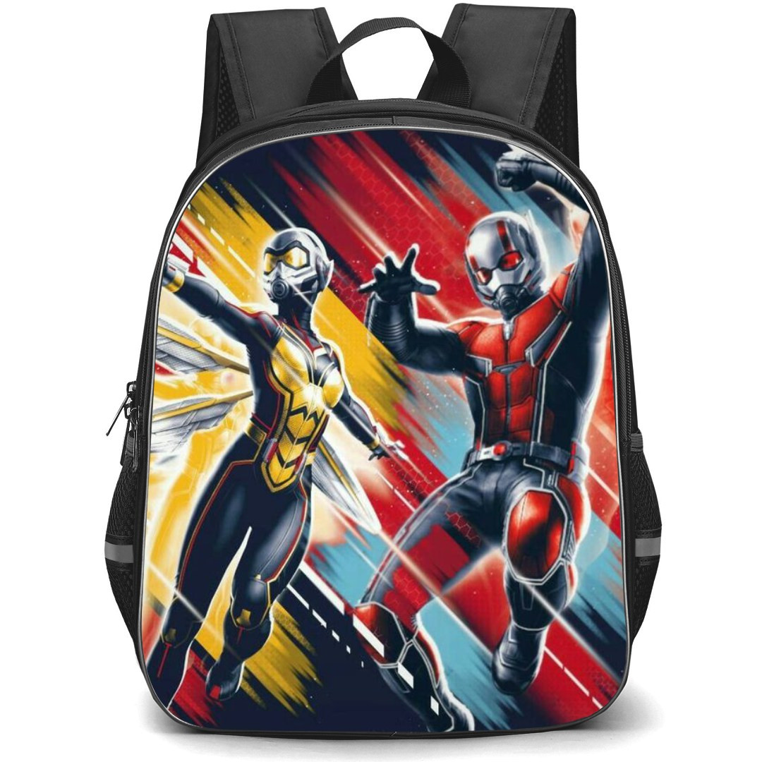 Marvel Ant-Man Backpack StudentPack - Ant-Man And The Wasp Flying in Yellow and Red Background