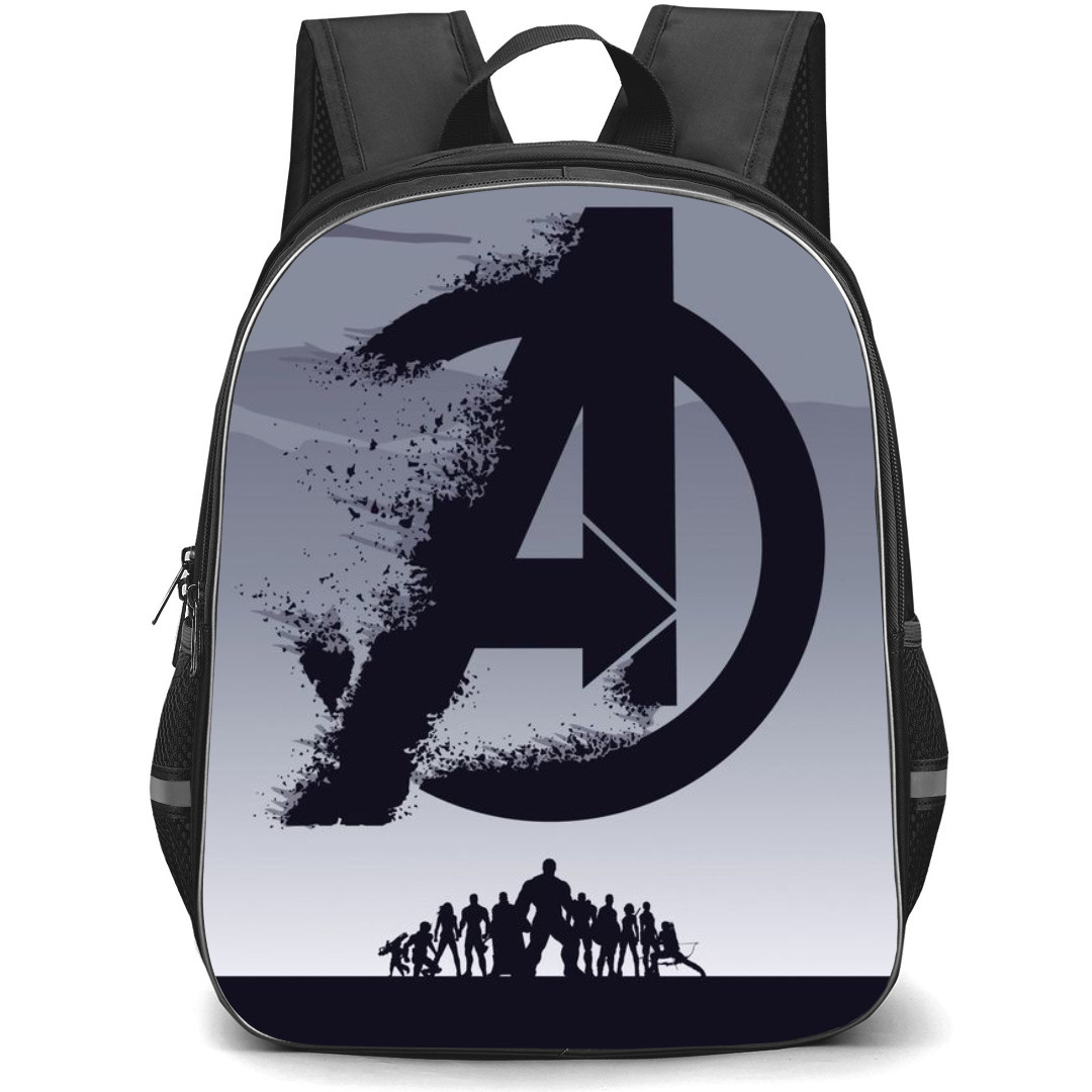 Marvel Avengers Backpack StudentPack - Avengers Logo Grey and Black