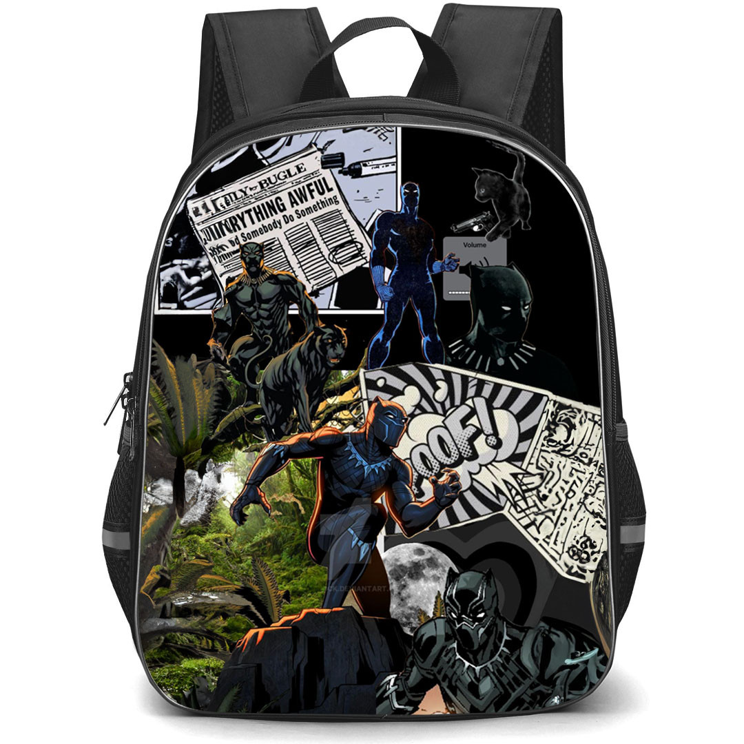 Marvel Black Panther Backpack StudentPack - Black Panther Comic Collage