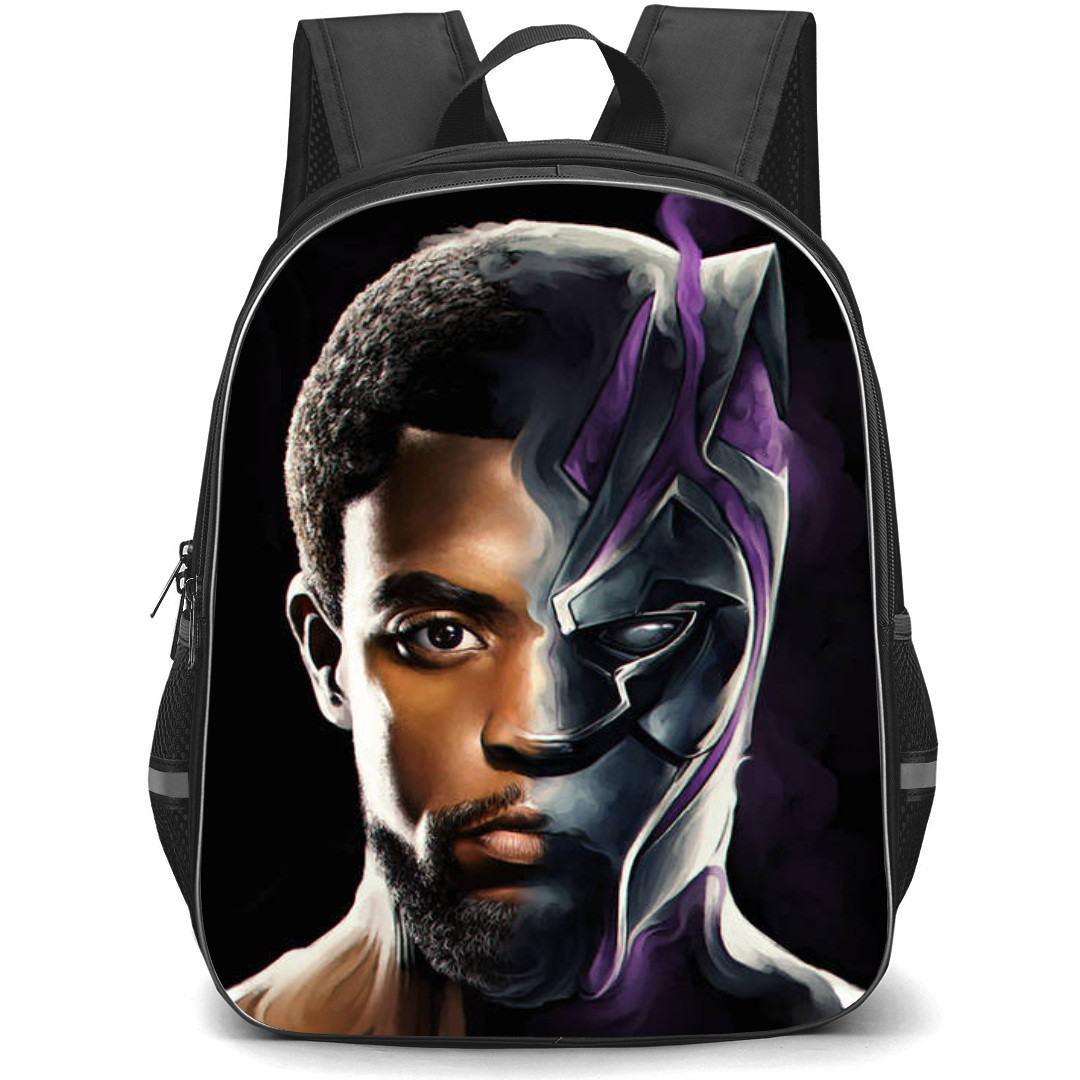 Marvel Black Panther Backpack StudentPack - Black Panther x TChalla Portrait Illustration