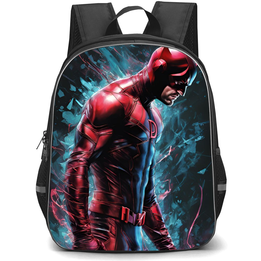 Marvel Backpack StudentPack - Daredevil Side View Portrait Illustration