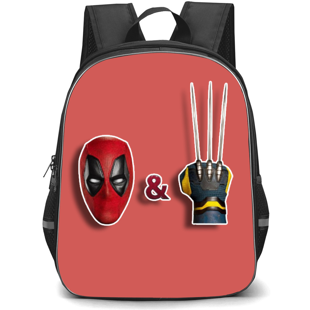Deadpool & Wolverine Backpack StudentPack - Mask & Claw Sticker Art