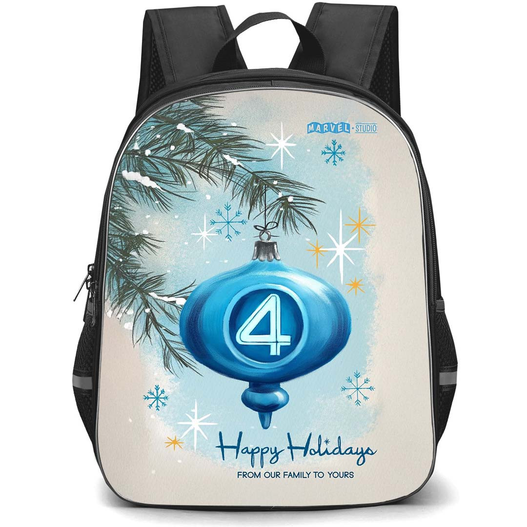 The Fantastic Four First Steps Backpack StudentPack - The Fantastic Four First Steps Happy Holiday Poster