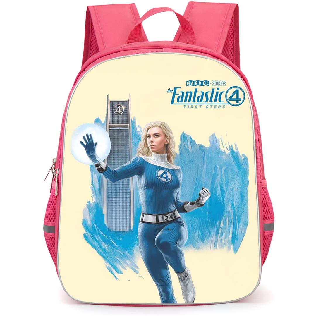 The Fantastic Four First Steps Invisible Woman Backpack StudentPack - Invisible Woman New Promo Image On Beige Background