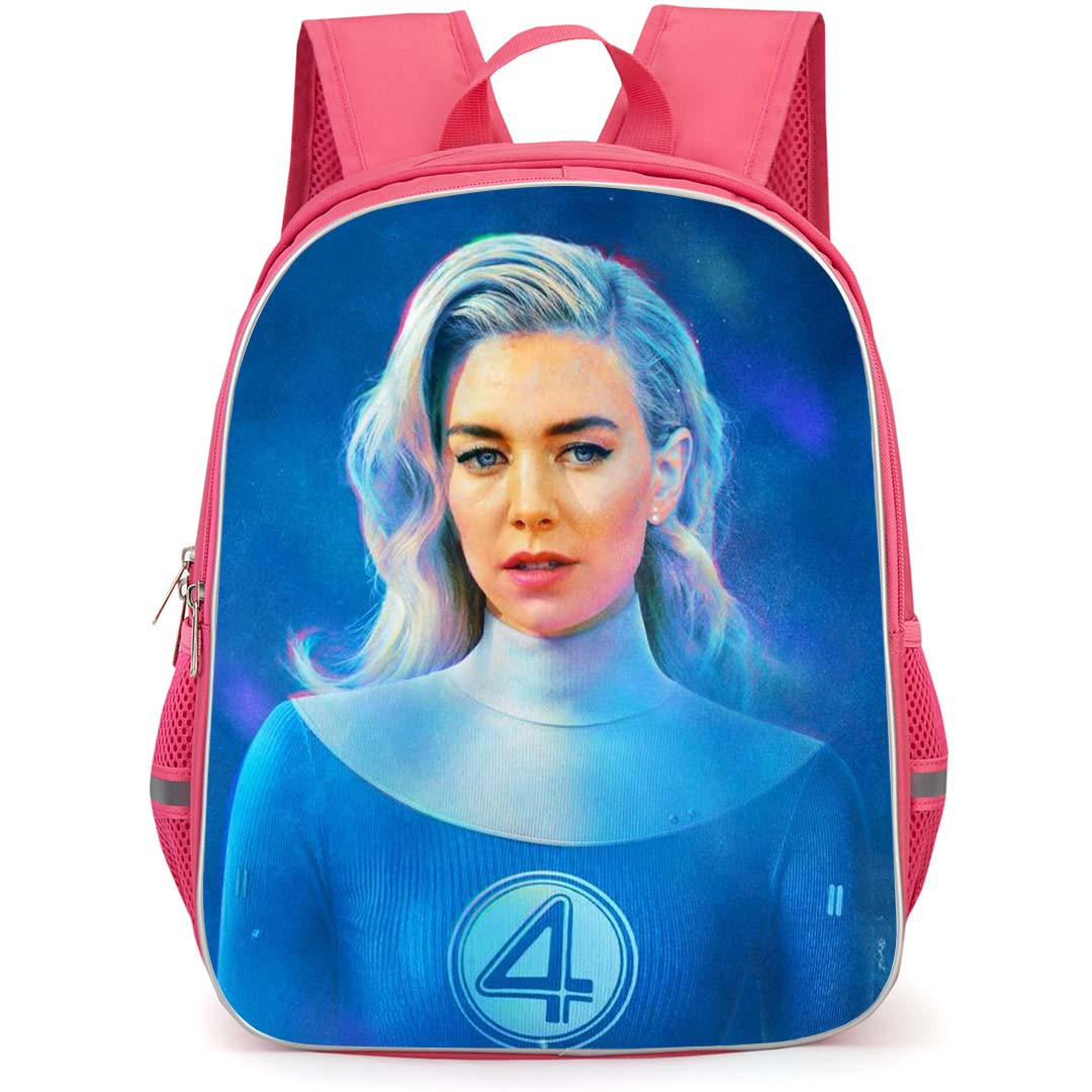 The Fantastic Four First Steps Invisible Woman Backpack StudentPack - Invisible Woman Portrait On Blue Background