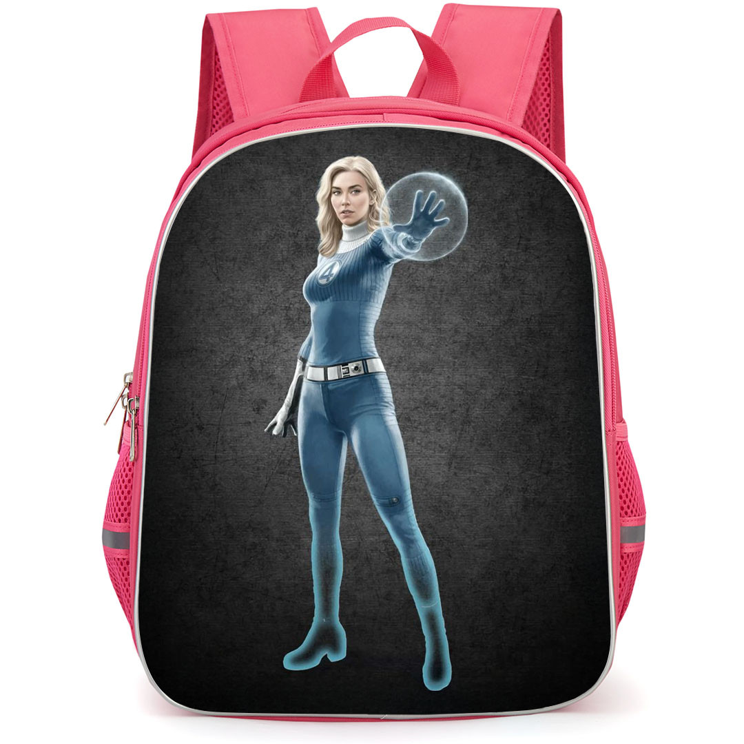 The Fantastic Four First Steps Invisible Woman Backpack StudentPack - Invisible Woman Standing On Dark Background
