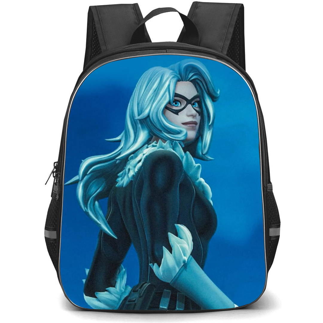 Black Cat Felicia Hardy Backpack StudentPack - Black Cat Felicia Hardy Look Back Painting
