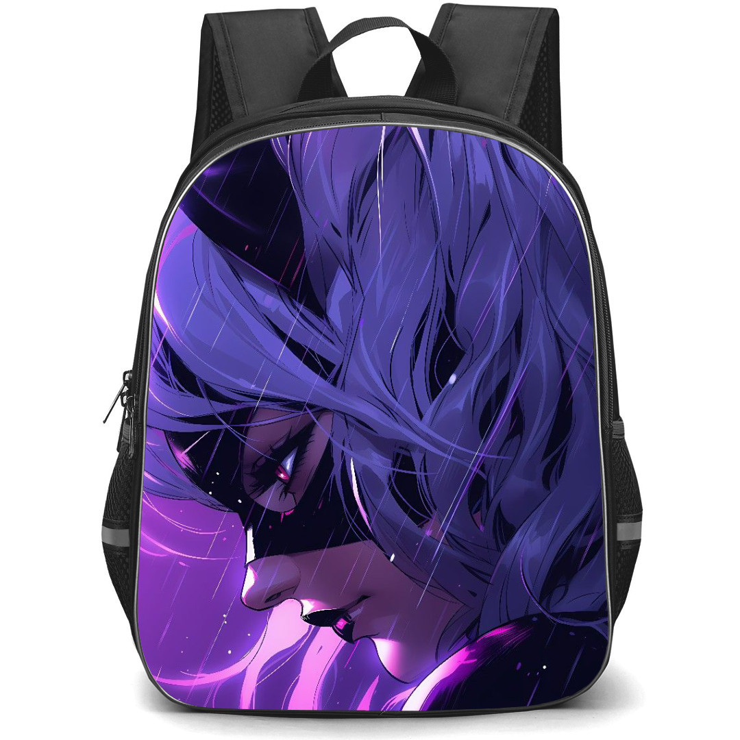 Black Cat Felicia Hardy Backpack StudentPack - Black Cat Felicia Hardy Side Portrait in the Rain