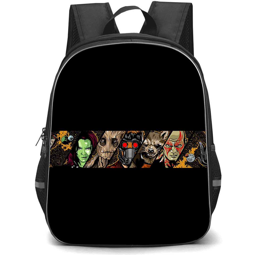 Guardian Of The Galaxy Backpack StudentPack - Characters Head Portrait Art