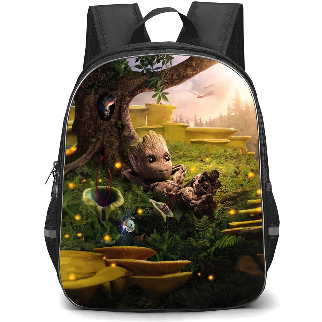 Guardian Of The Galaxy Groot Backpack StudentPack - Groot Laying On Grass