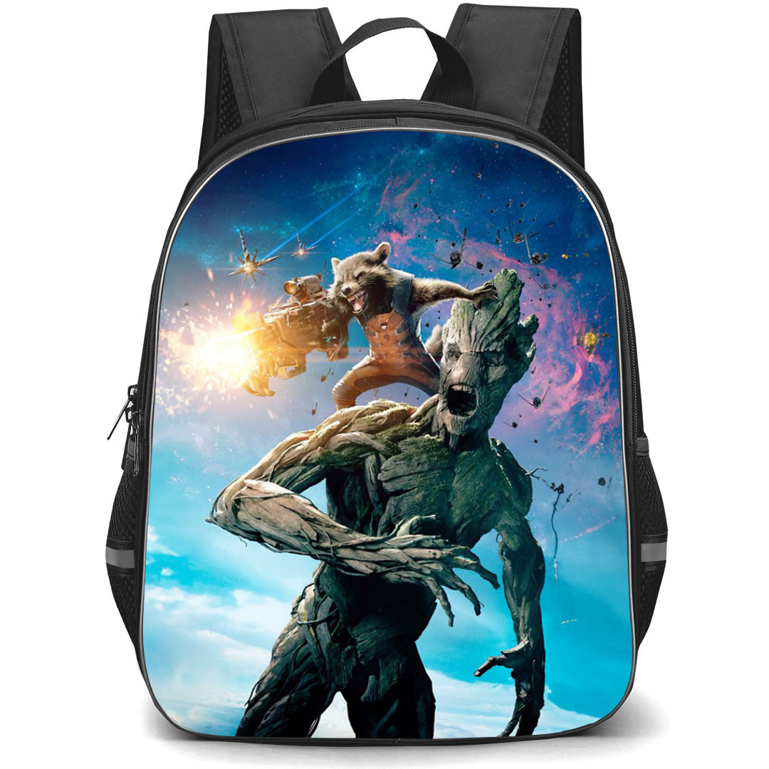 Guardian Of The Galaxy Backpack StudentPack - Rocket And Groot Shooting