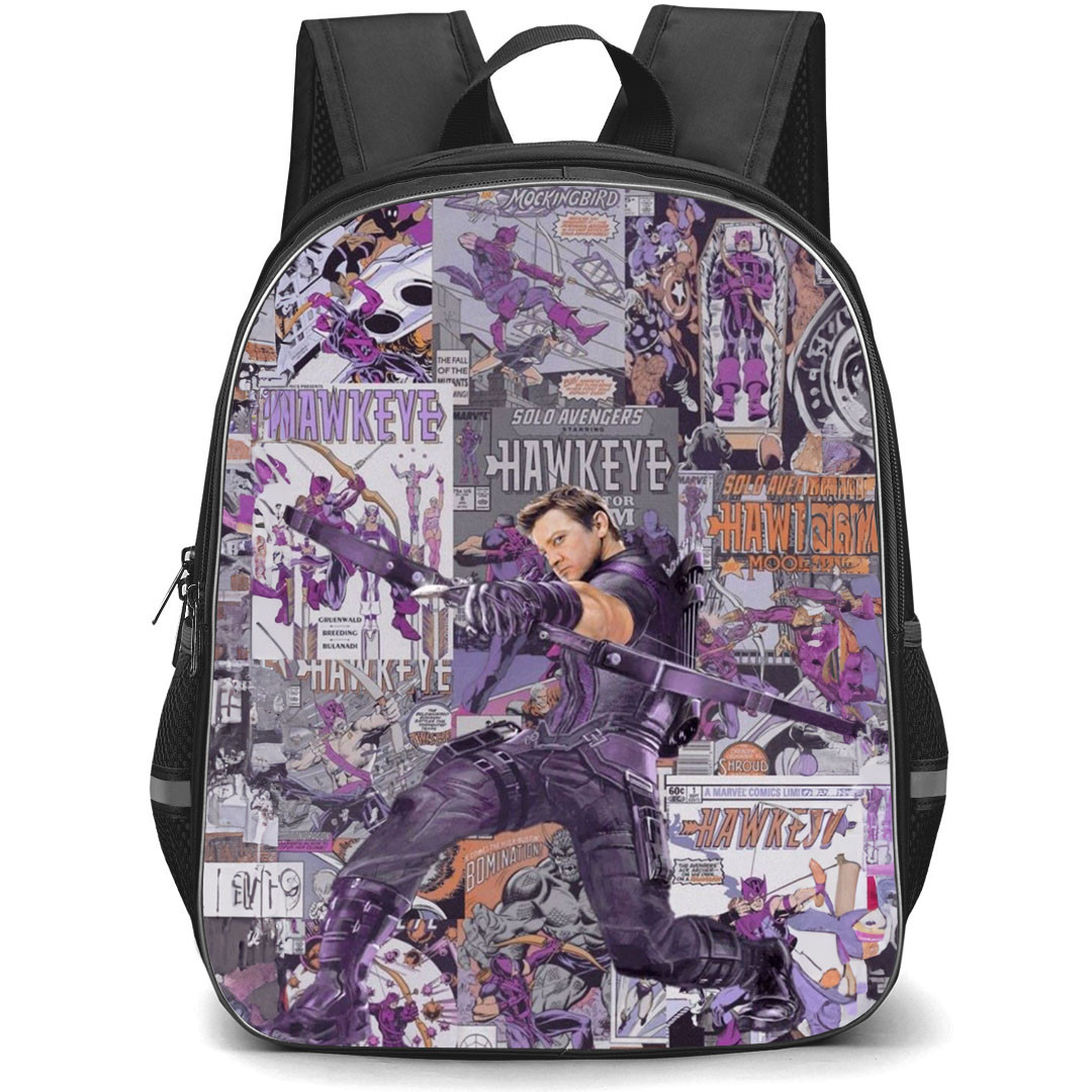 Marvel Hawkeye Backpack StudentPack - Hawkeye Comic Movie Collage