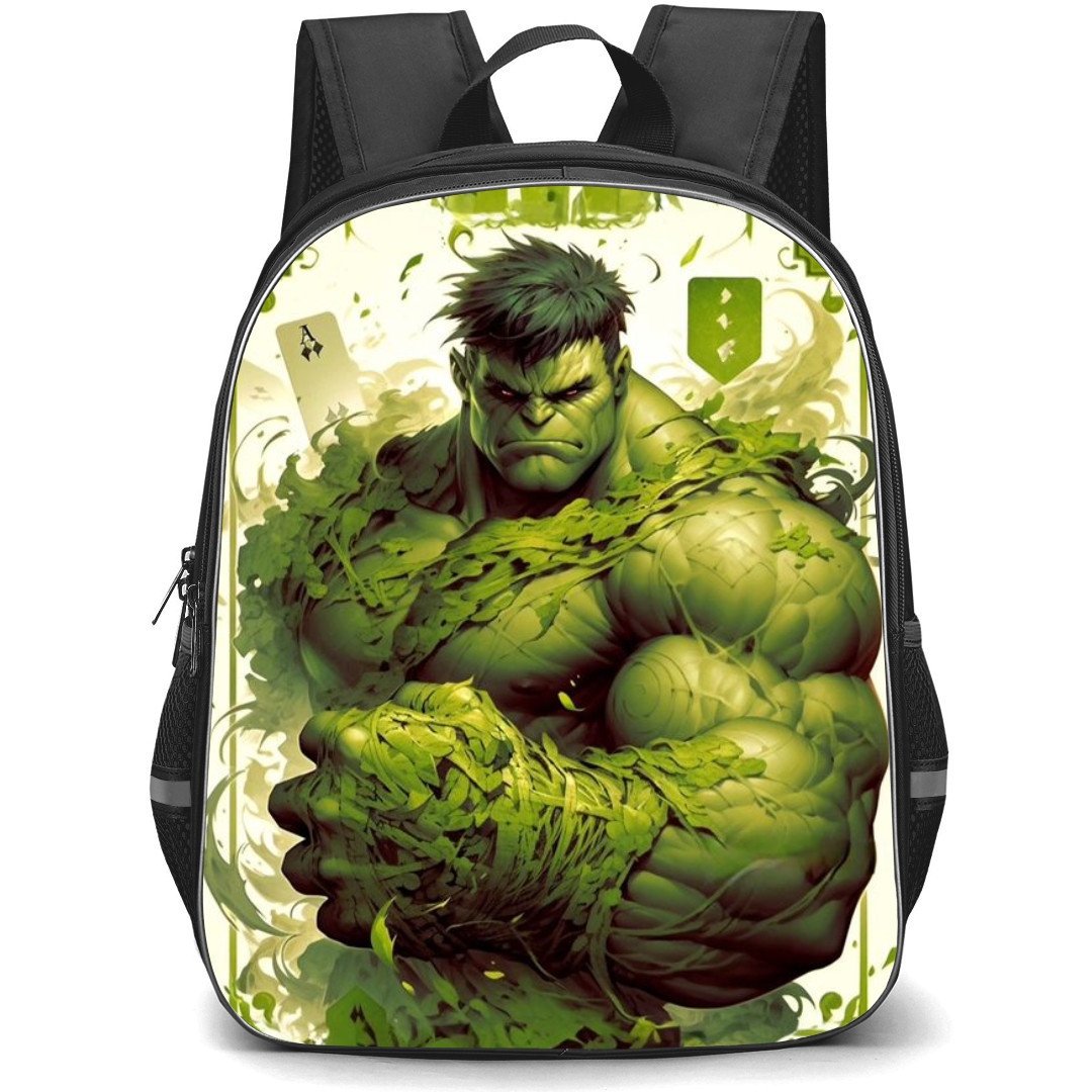 Marvel Hulk Backpack StudentPack - Hulk Bicep Flex Portrait Illustration