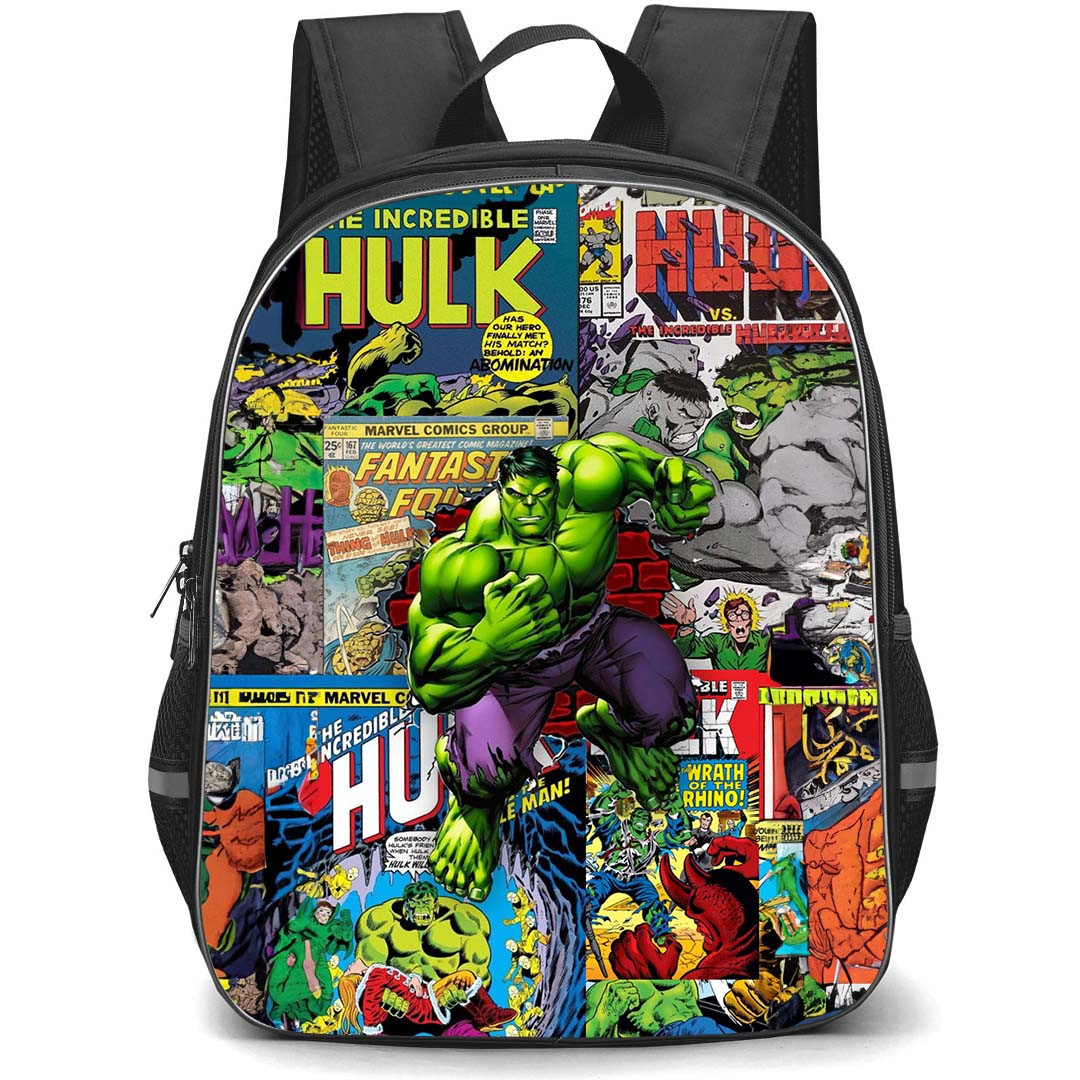Marvel Hulk Backpack StudentPack - Hulk Comic Collage