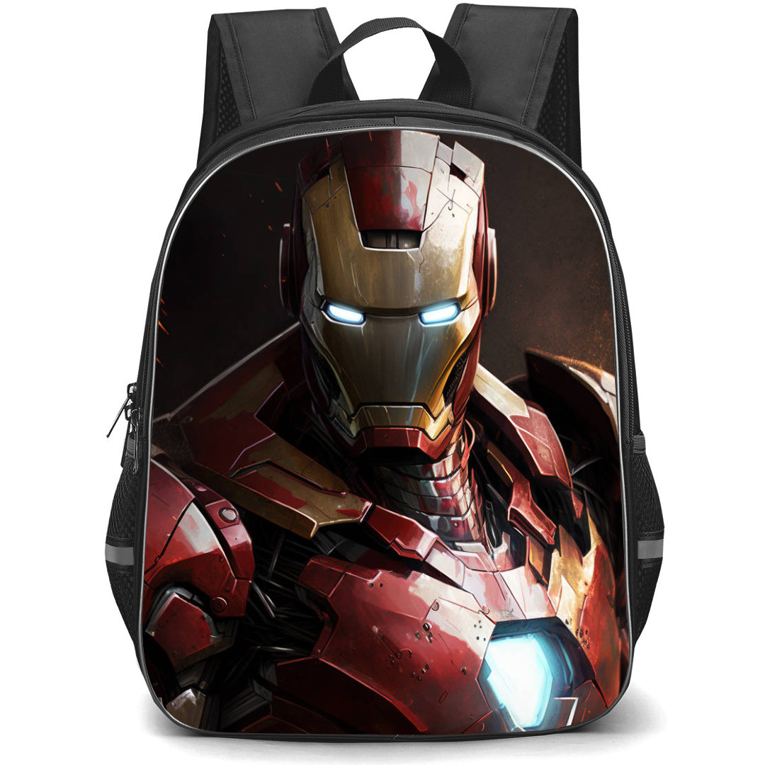 Marvel Iron Man Backpack StudentPack - Iron Man Head Portrait illustration