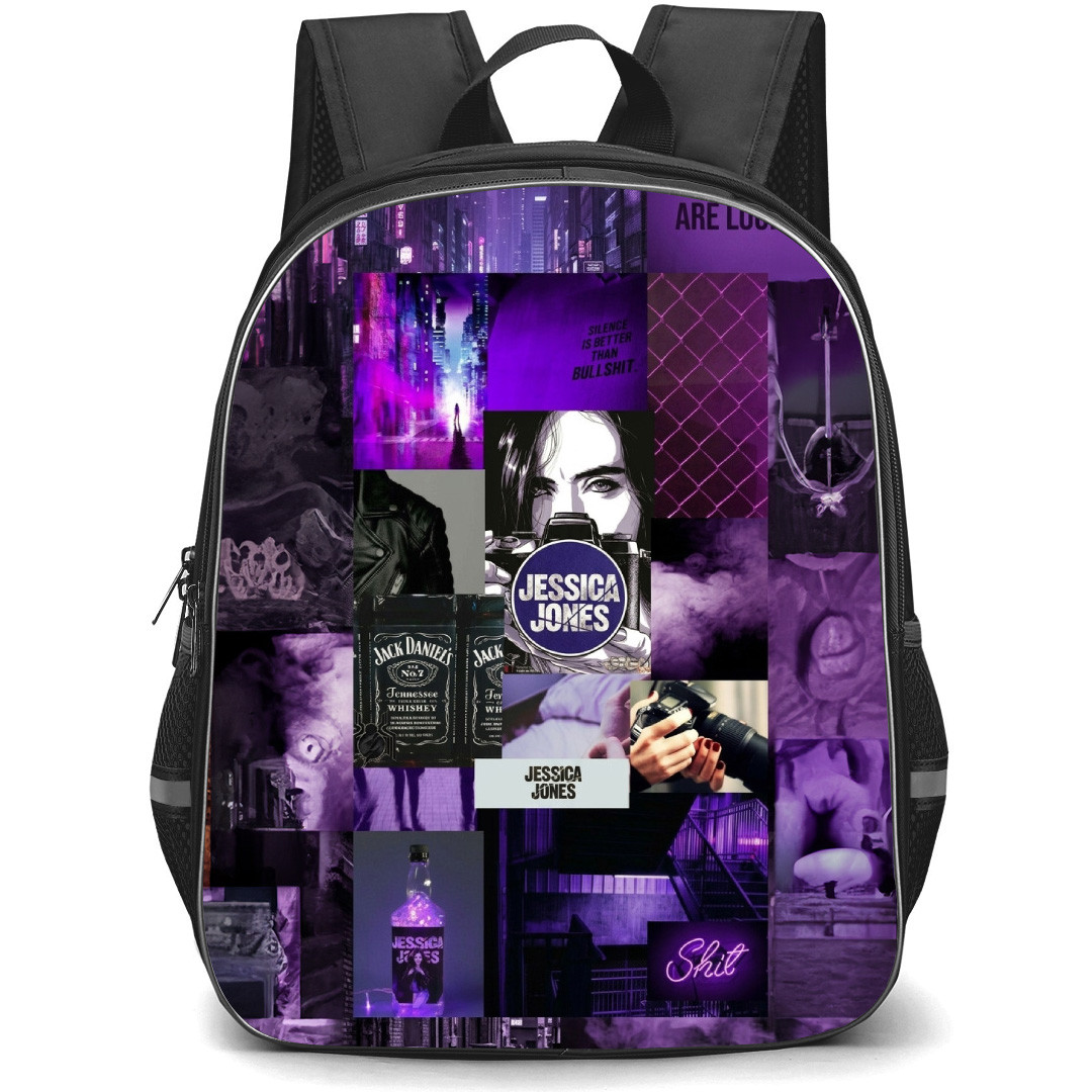 Jessica Jones Backpack School Bag StudentPack - Jessica Jones Jack Daniels Collage Poster