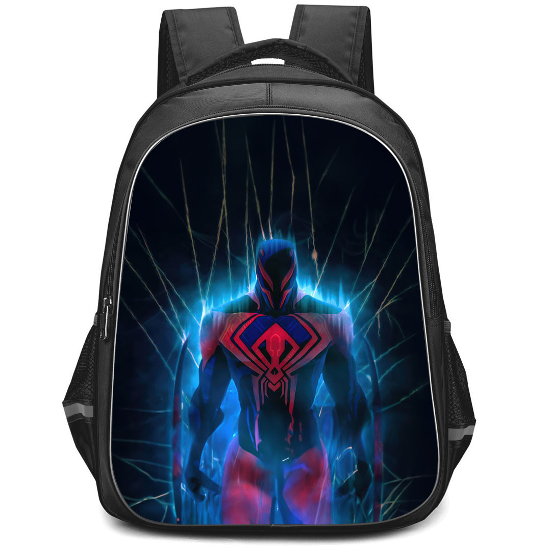 Spider Man Across The Spider Verse 2099 Spider-Man Backpack StudentPack - 2099 Spider-Man Light Effect Art