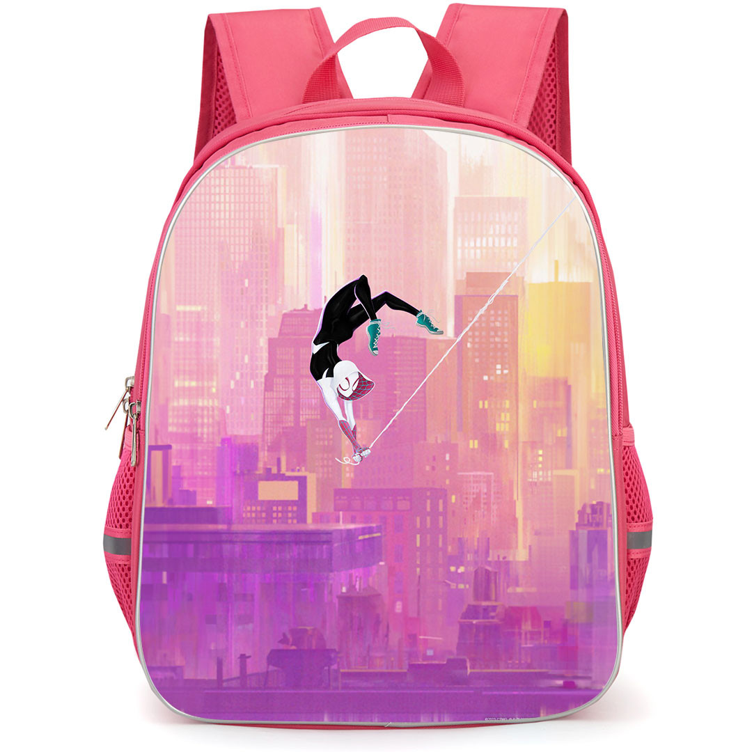 Spider Man Across The Spider Verse Spider Gwen Backpack StudentPack - Spider Gwen Ghost-Spider Movie Art