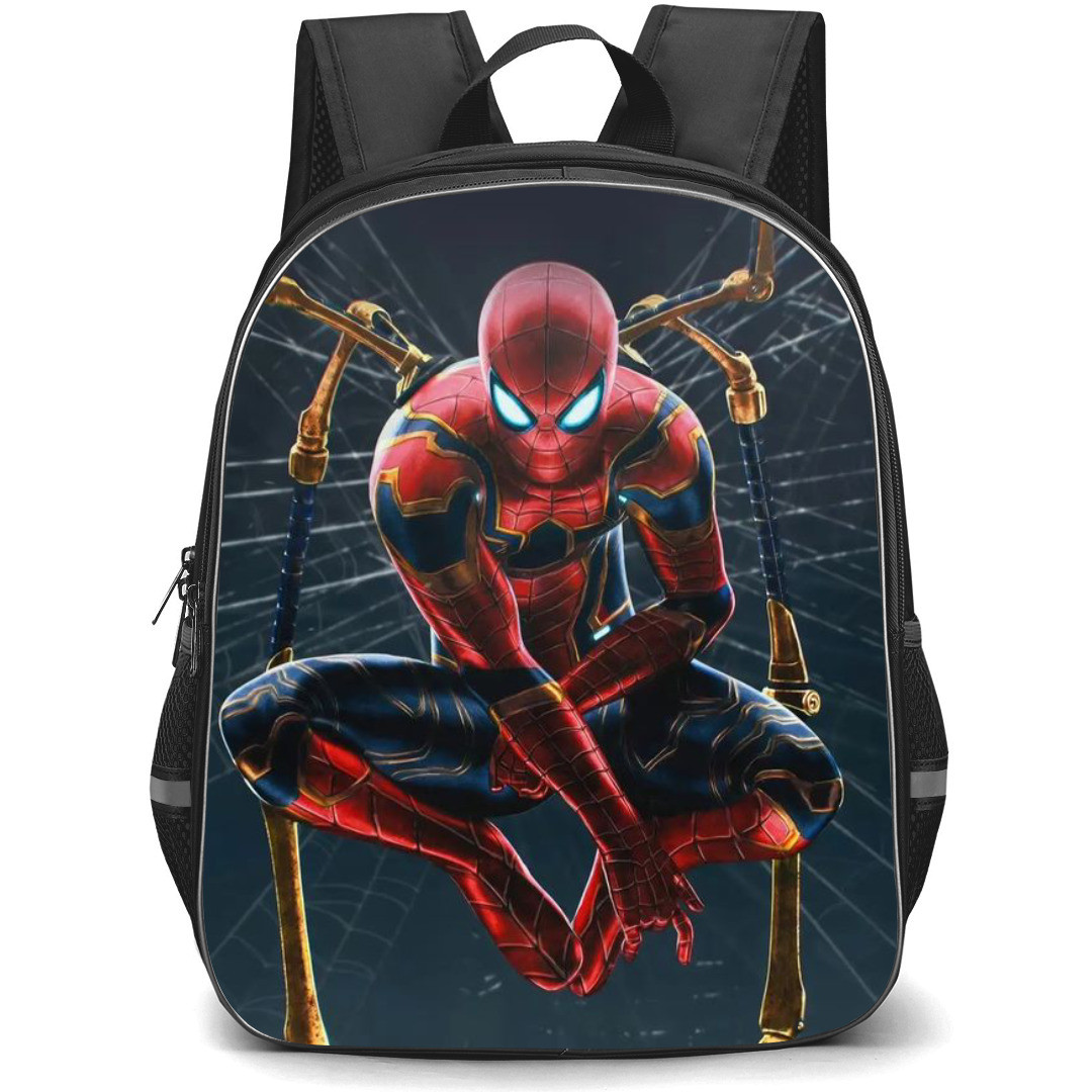 Marvel Spider Man Backpack StudentPack - Spider-Man In Iron Suit Spider Legs Background