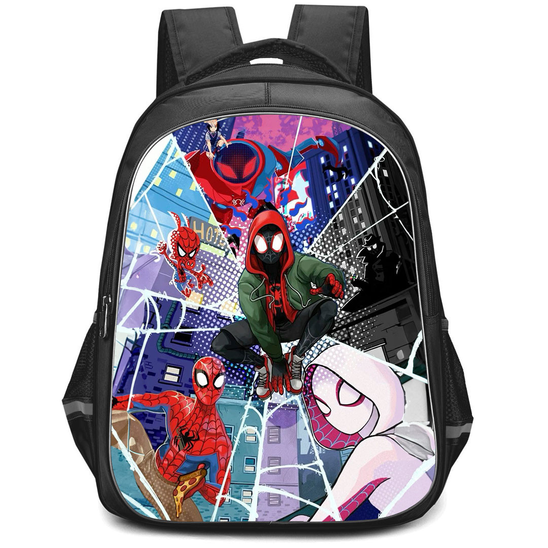 Spider Man Into The Spider Verse Backpack StudentPack - Into The Spider Verse Web Movie Art