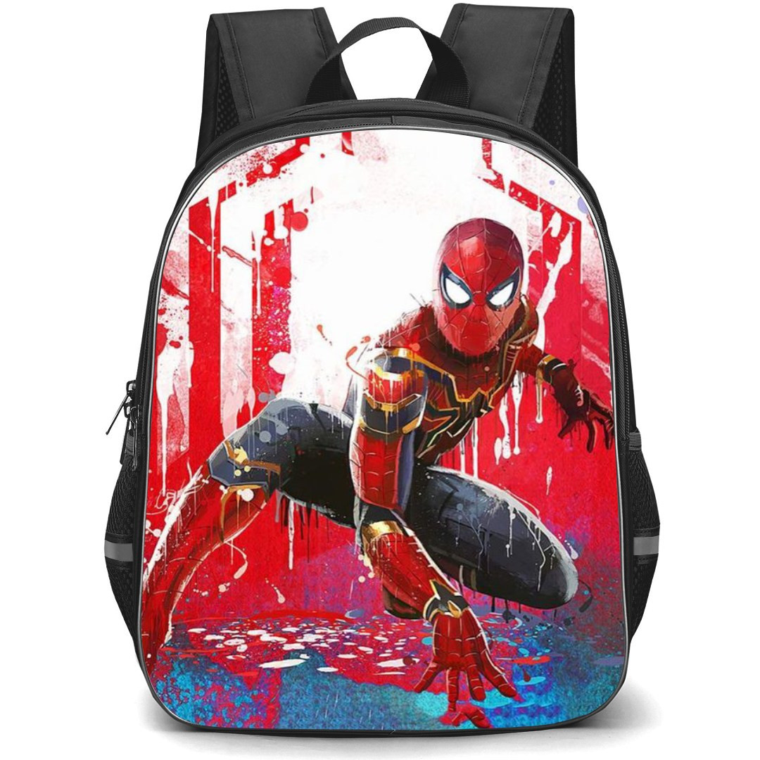 Marvel Spider Man Backpack StudentPack - Iron Spider-Man Red Backgound