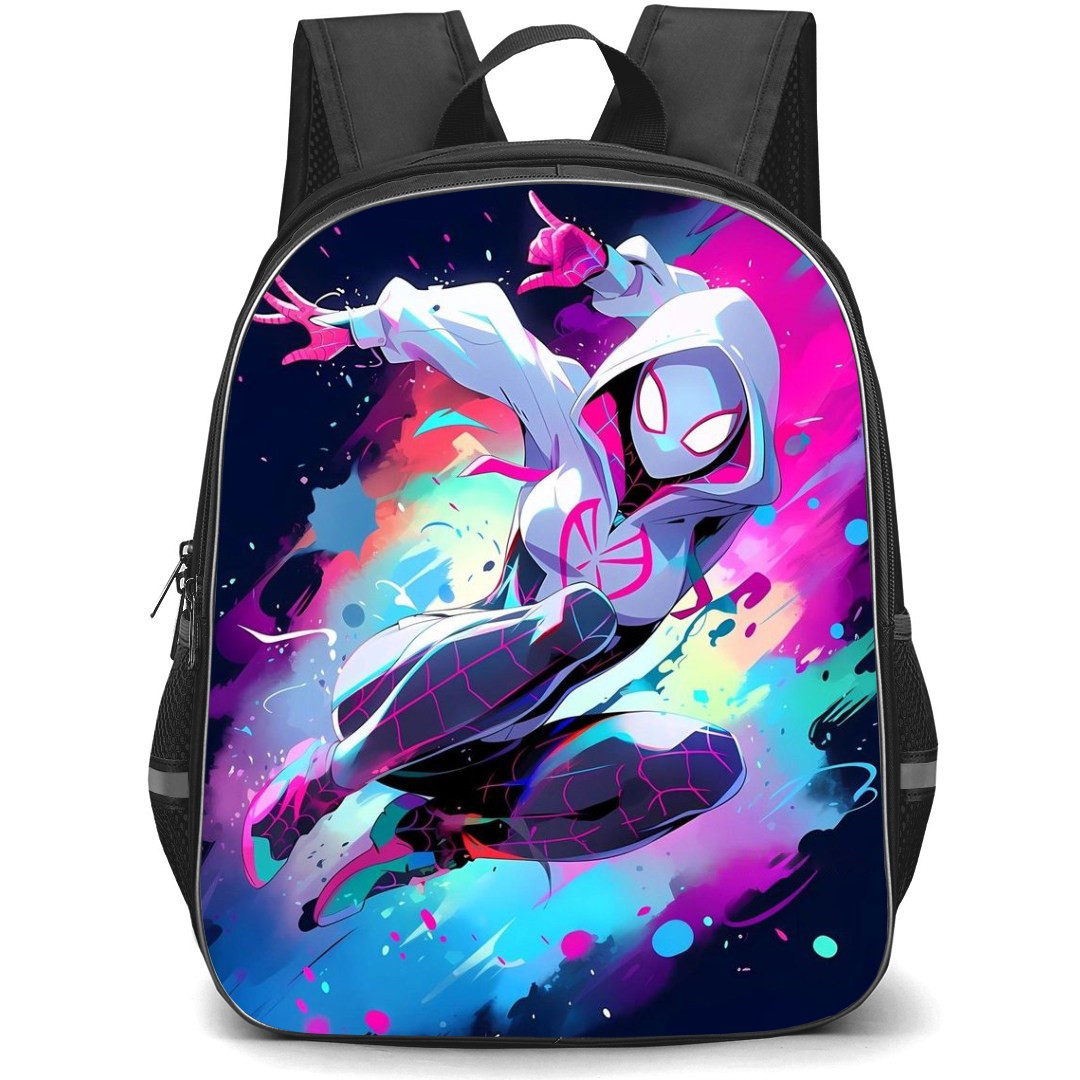 Marvel Spider Man Across The Spider Verse Spider Gwen Backpack StudentPack - Spider Gwen In Pink Pop Art