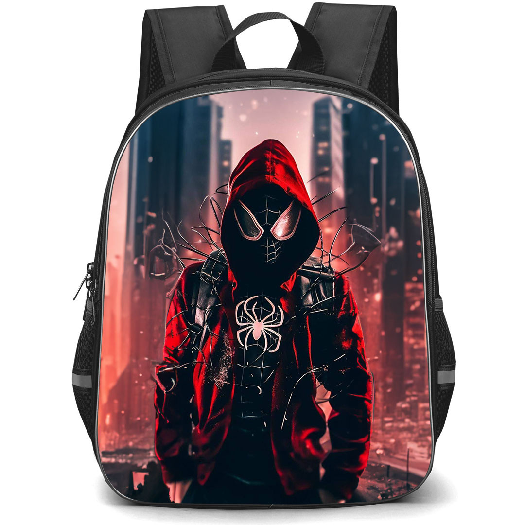 Spider Man Across The Spider Verse Miles Morales Backpack StudentPack - Miles Morales Street Morales Concept Art
