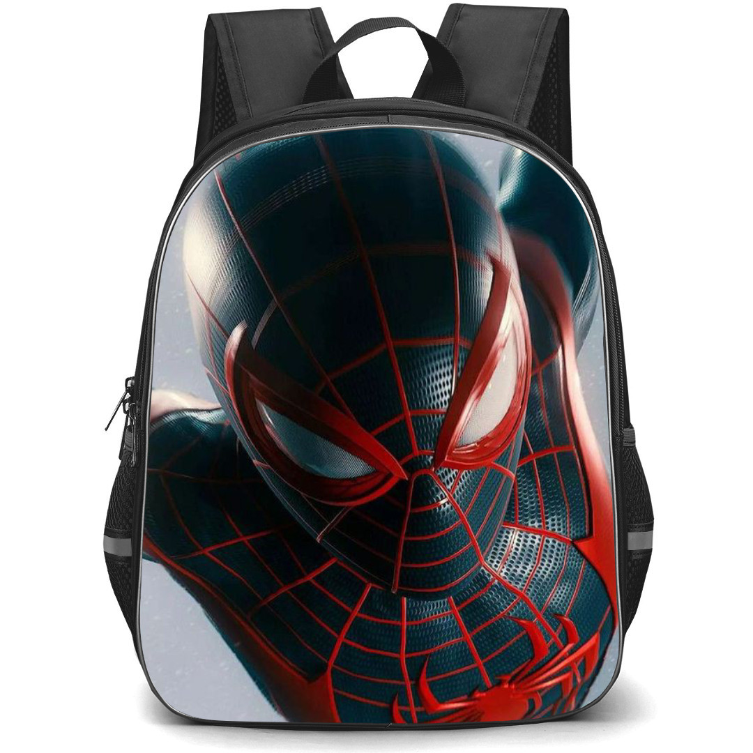 Marvel Spider Man Across The Spider Verse MIles Morales Backpack StudentPack - Spider Miles Morales Flying 3D Portrait