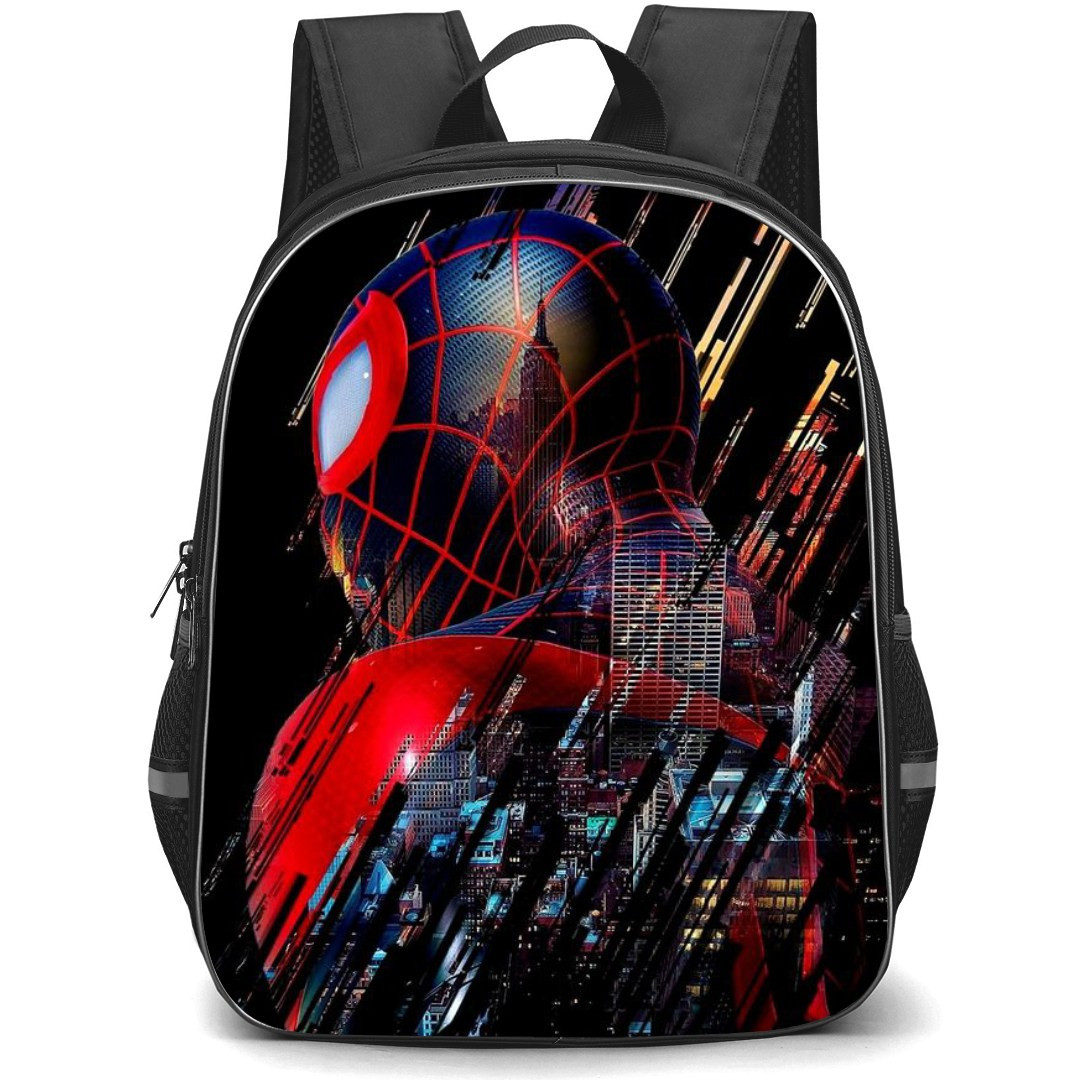 Marvel Spider Man Across The Spider Verse MIles Morales Backpack StudentPack - Spider Miles Morales Side Portrait Poster
