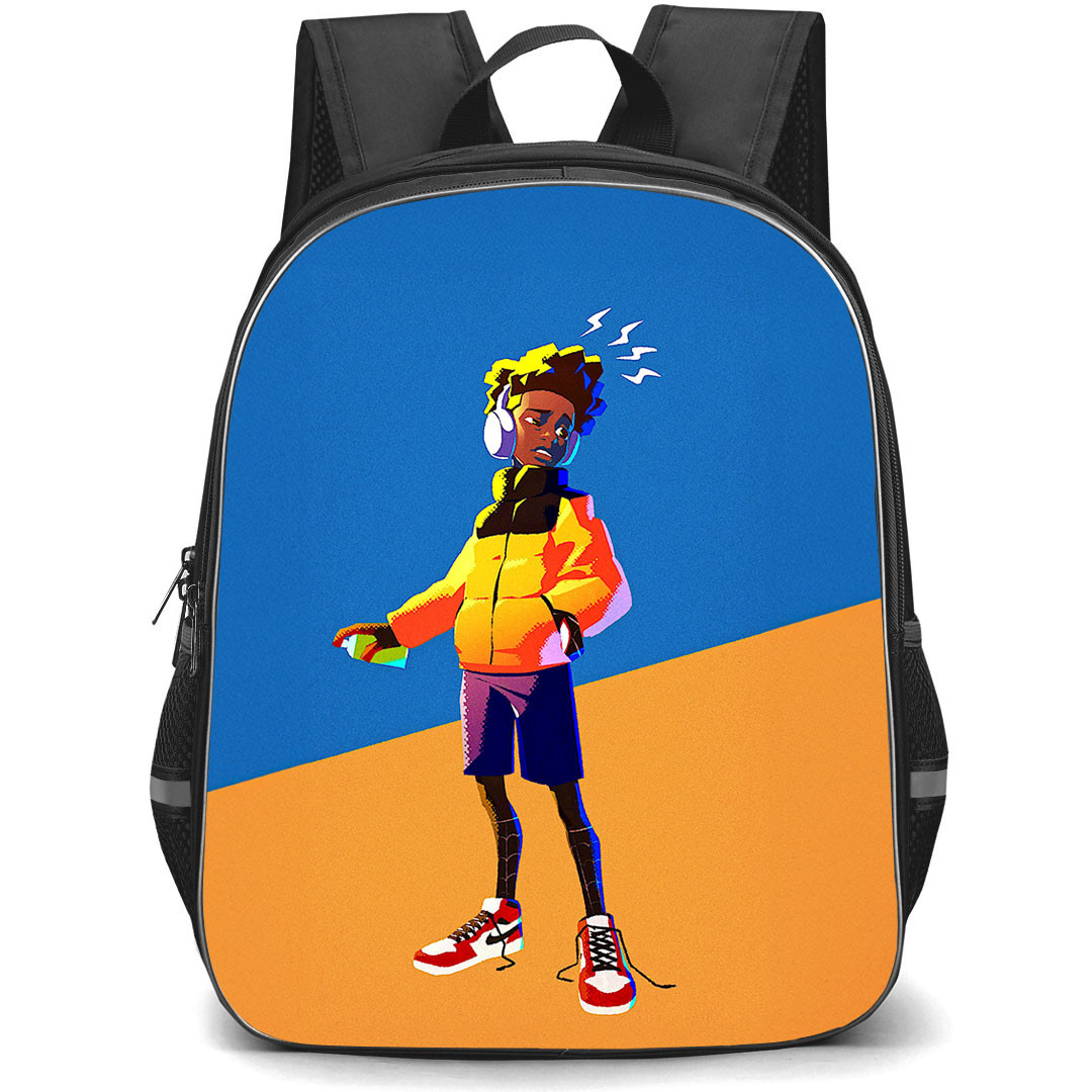Spider Man Across The Spider Verse Miles Morales Backpack StudentPack - Miles Morales Spray Painting