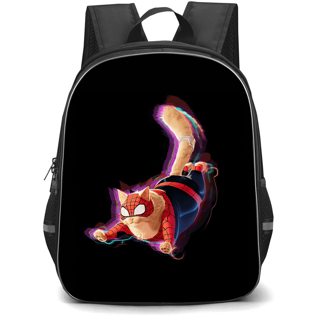 Spider Man Across The Spider Verse Spider Cat Backpack StudentPack - Spider Cat Movie Art