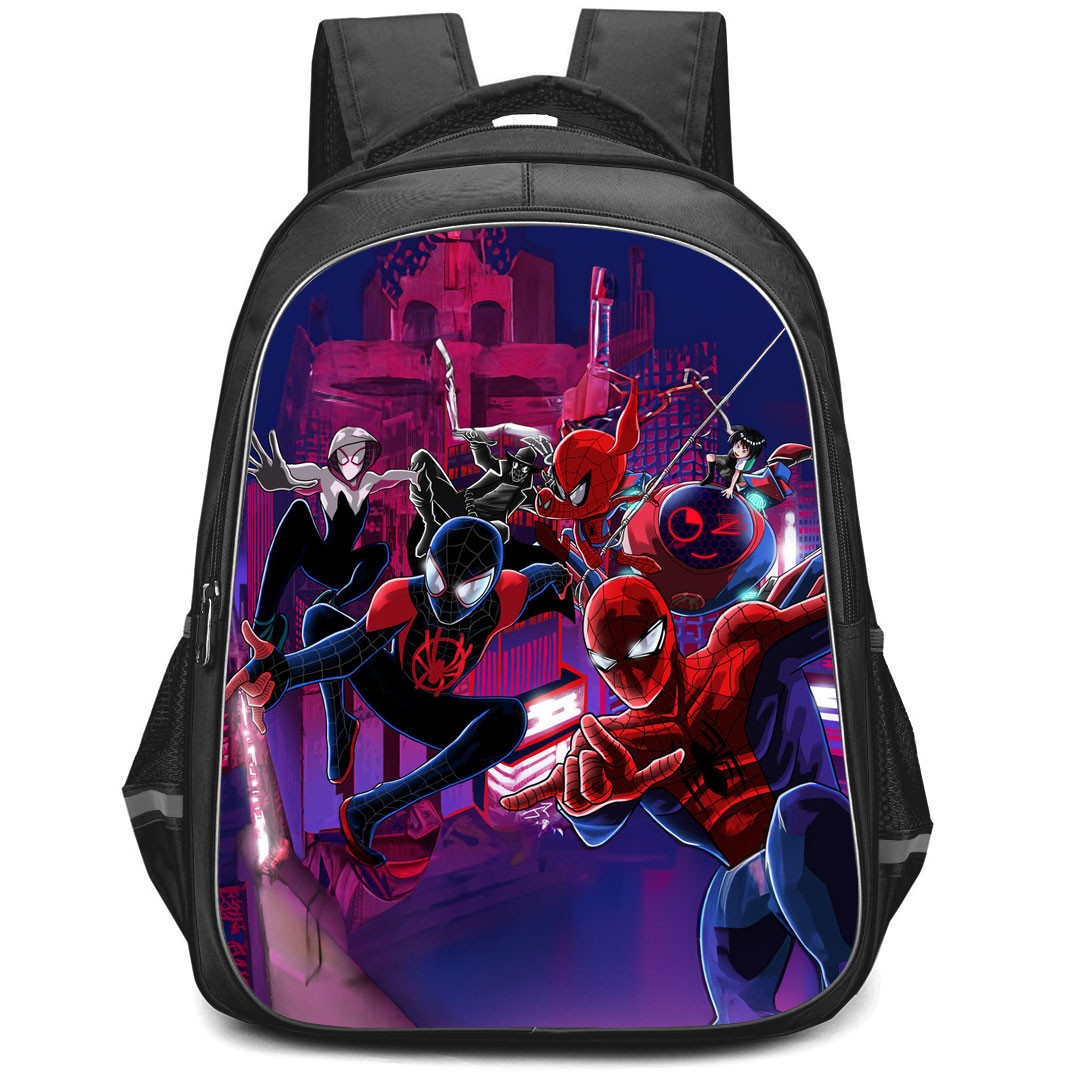 Spider Man Into The Spider Verse Backpack StudentPack - Spider-Verse Comic Book Art
