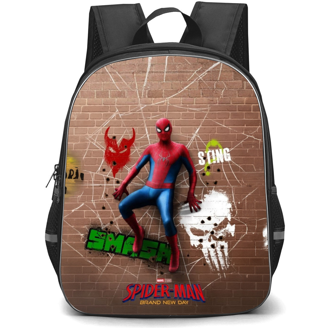 Spider-Man Brand New Day Backpack School Bag StudentPack - Spider-Man Brand New Day Brick Wall Vandal Poster
