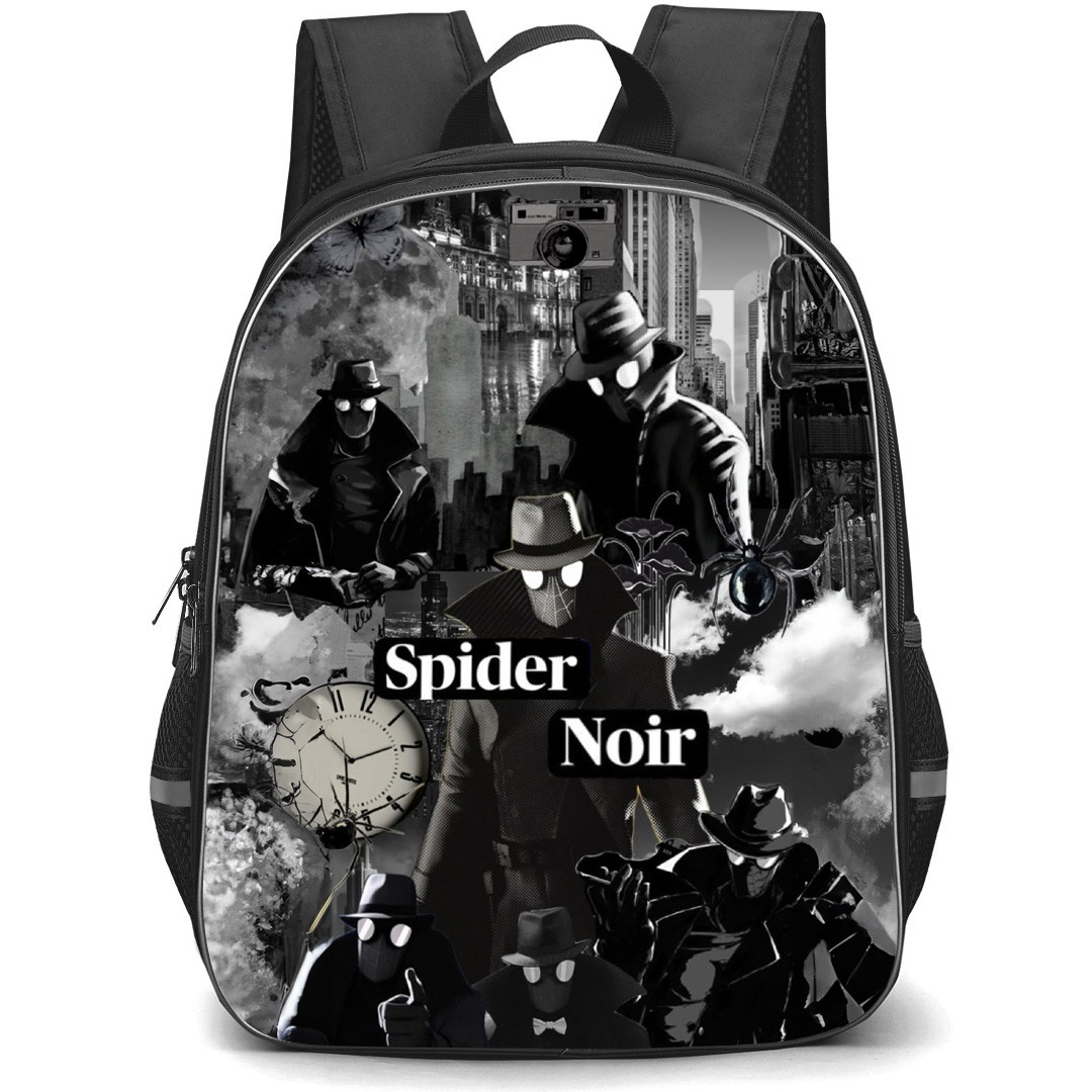 Spider-Noir Backpack School Bag StudentPack - Spider-Noir Black And White Portrait Collage