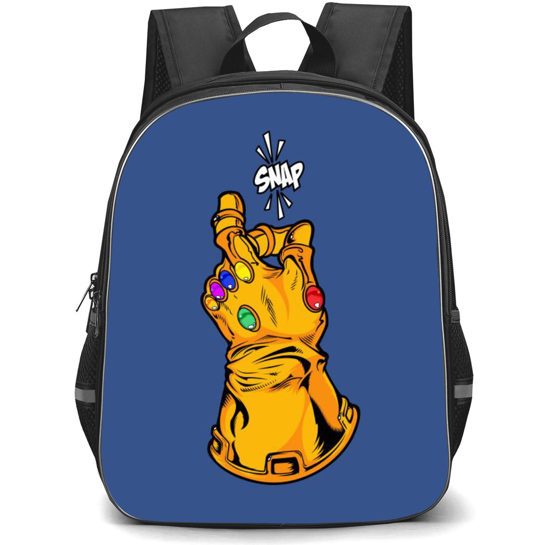 Marvels Thanos Backpack StudentPack - Thanos Infinity Gauntlet Snap Cartoon Art