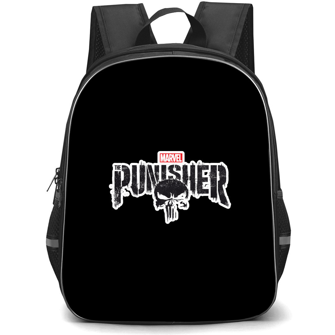 The Punisher Backpack School Bag StudentPack - The Punisher Black Series Logo Sticker